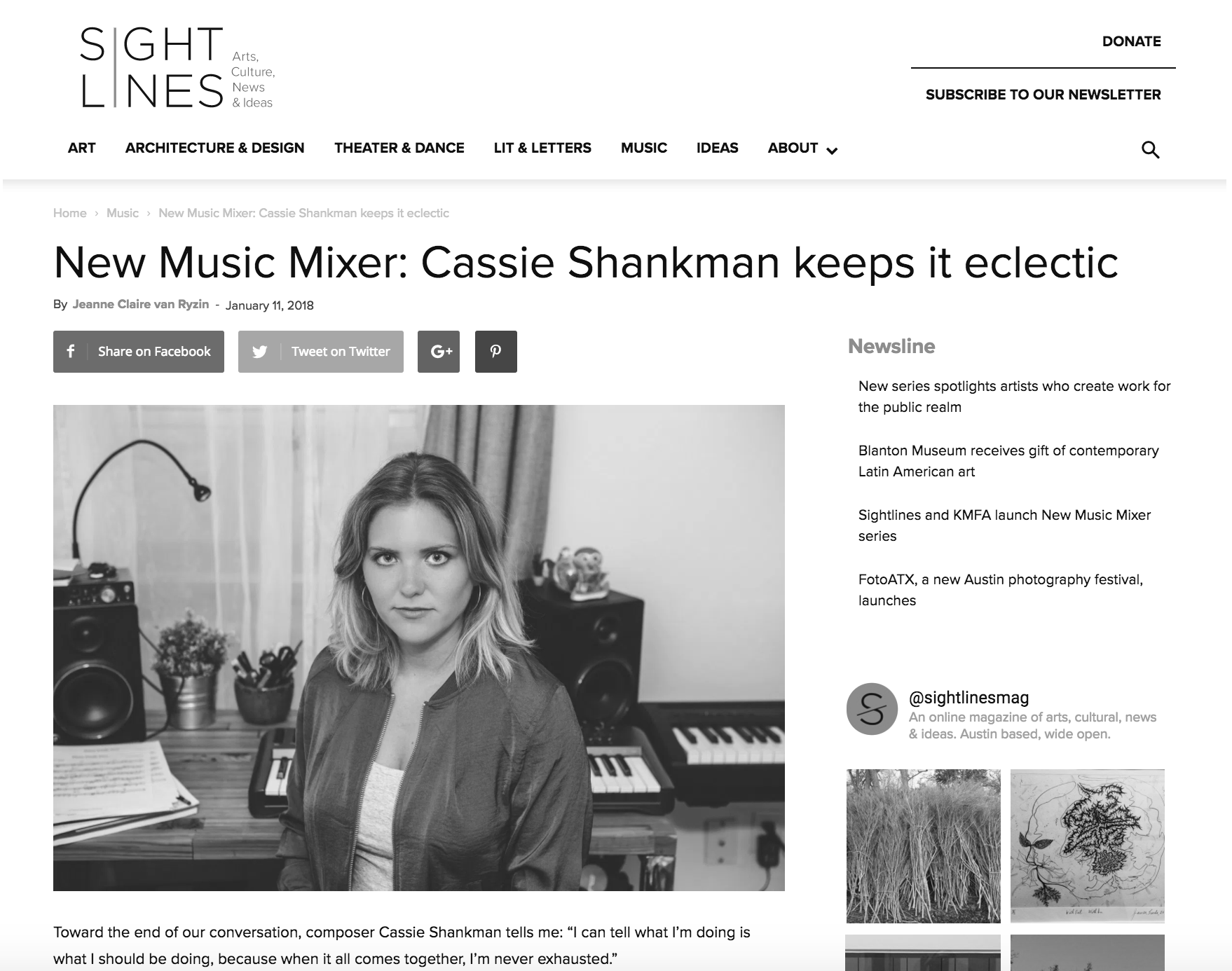 FOR SIGHTLINES MAGAZINE