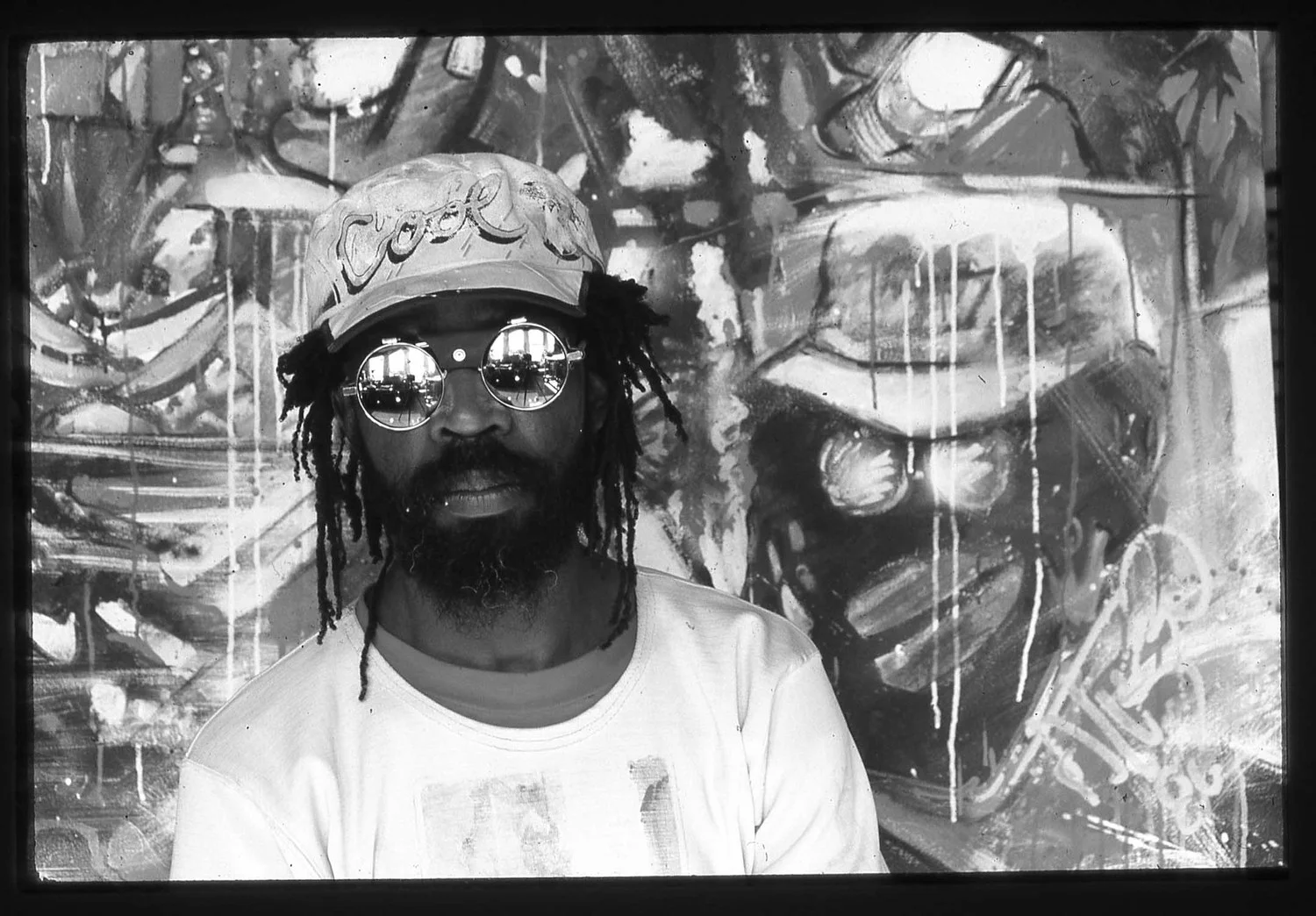 Artist in his studio