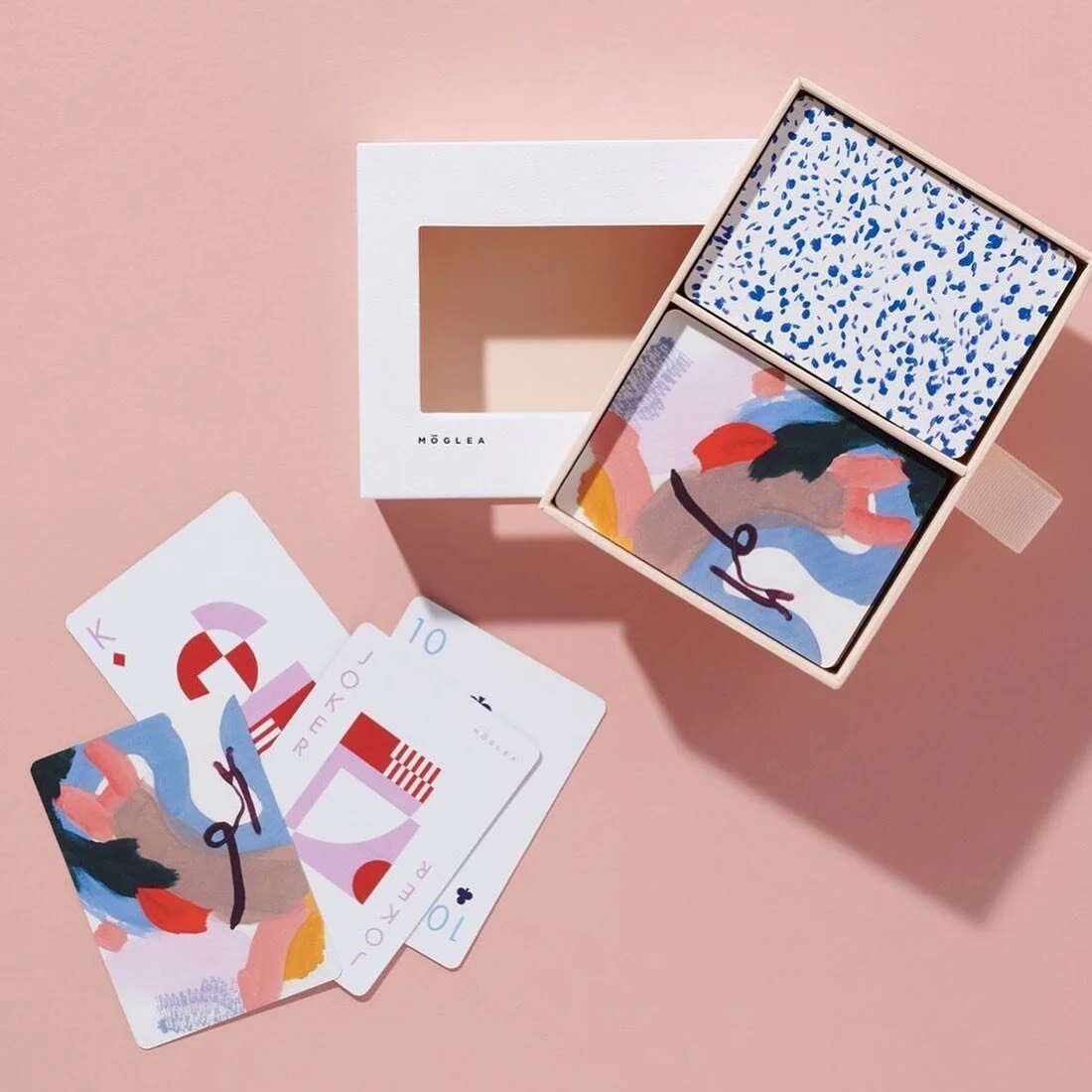A little something new from @moglea just hit the shop! Pick up some artful playing cards, from Us! Available in store &amp; Online under art &amp; games ! 

Two 54 piece decks encased in a lovely paper box with a ribbon drawer pull! #printedintheusa 