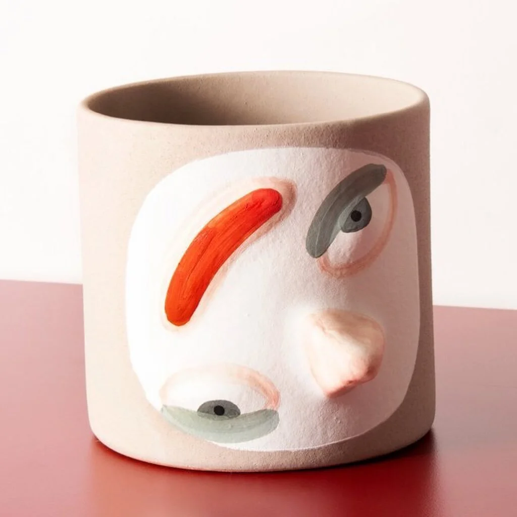 #mondaymood , 

shops open 12-5 &amp; we&rsquo;re feeling very scrambled these days but luckily all of our current @grouppartner face pots are in stock &amp;  online! It could be a good time to bring some fun ceramics &amp; plant life to into this we