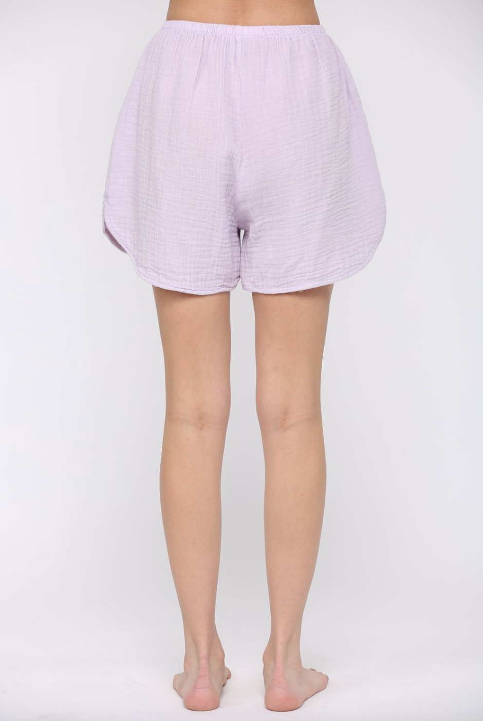 Filosofia flowy gauze shorts lavender 02.png