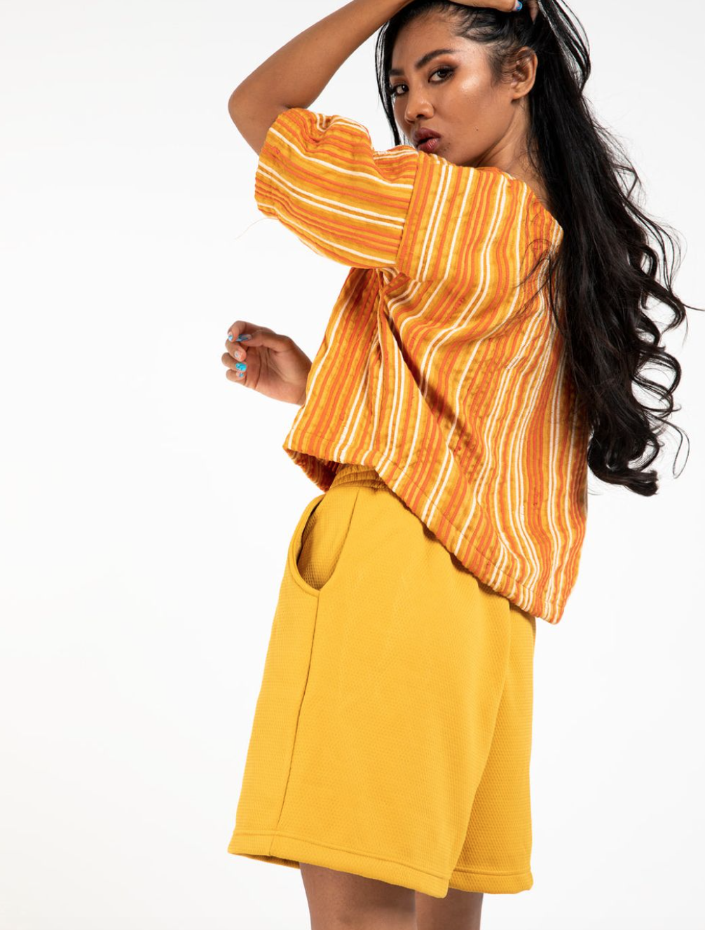 Tonle Sabra Shorts Mustard 02.png