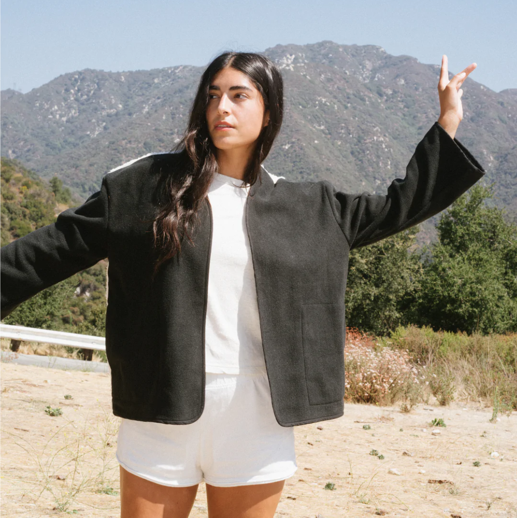 Grön Kulle Noor Jacket Classic Black:White Midnight front.png