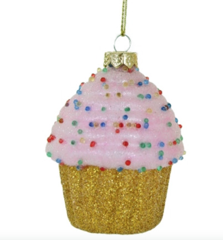 Cody Foster Tiny Cupcake ornament pink frosting.png