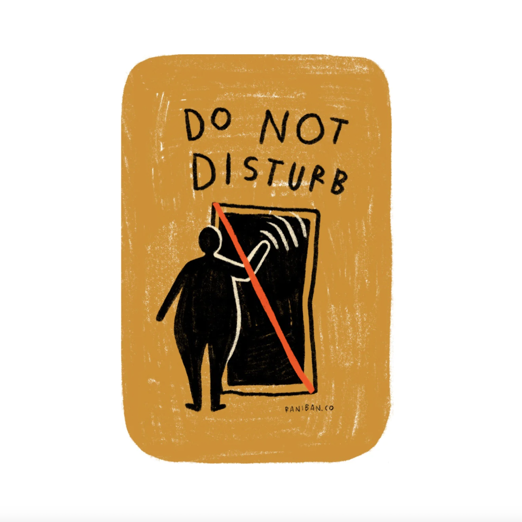 Rani Ban Do Not Disturb Sticker.png