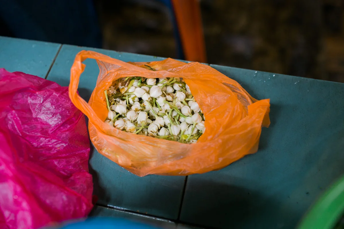A bag of Jasmine near Batu Caves.