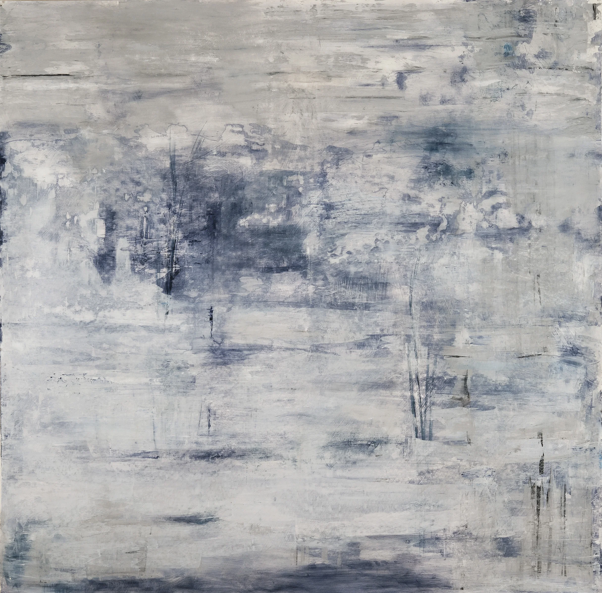  Vernal Pool  2013  acrylic on paper  51" x 51"&nbsp;    