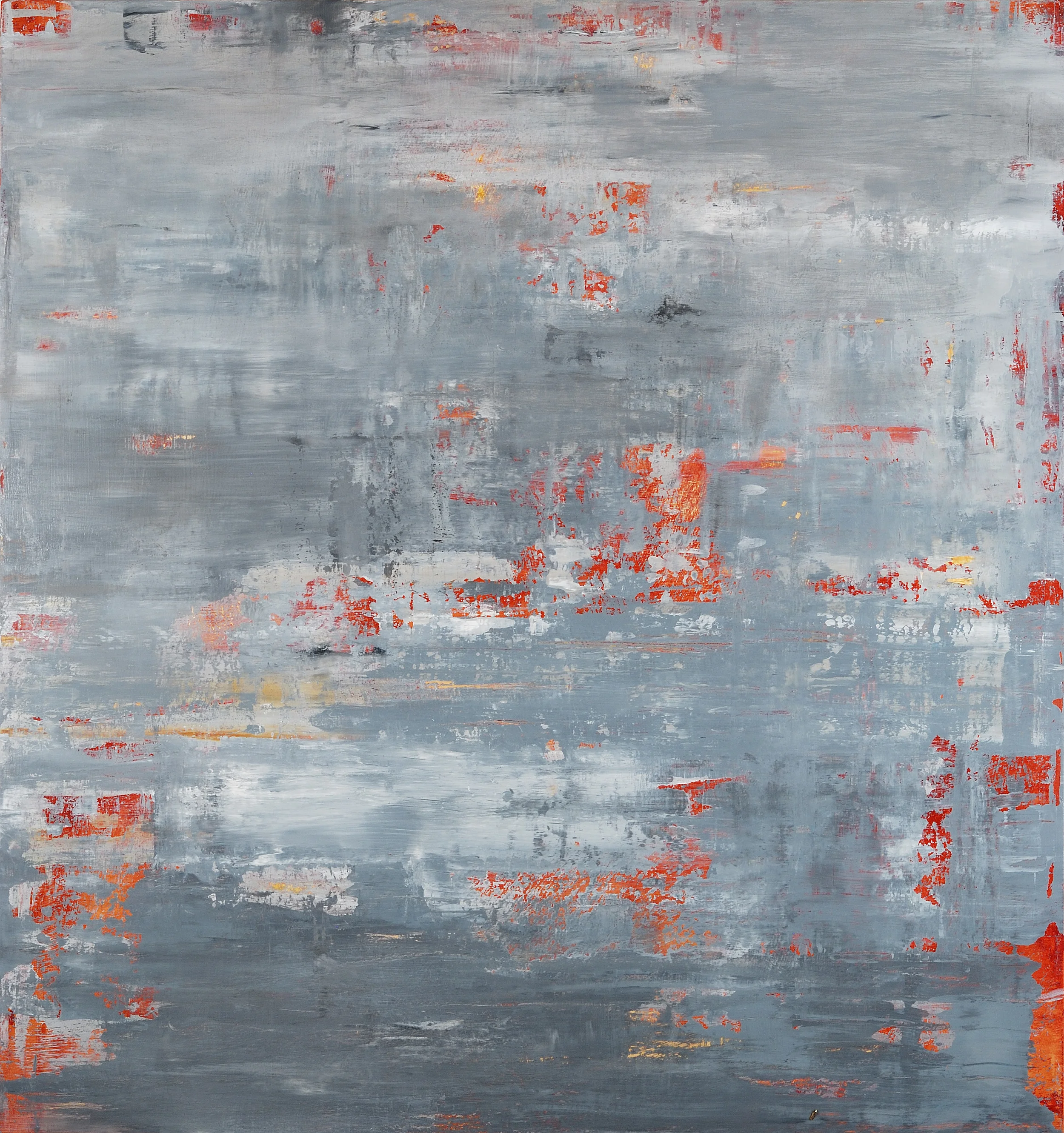  Red Painting  2012  oil on panel  32" x 30" 