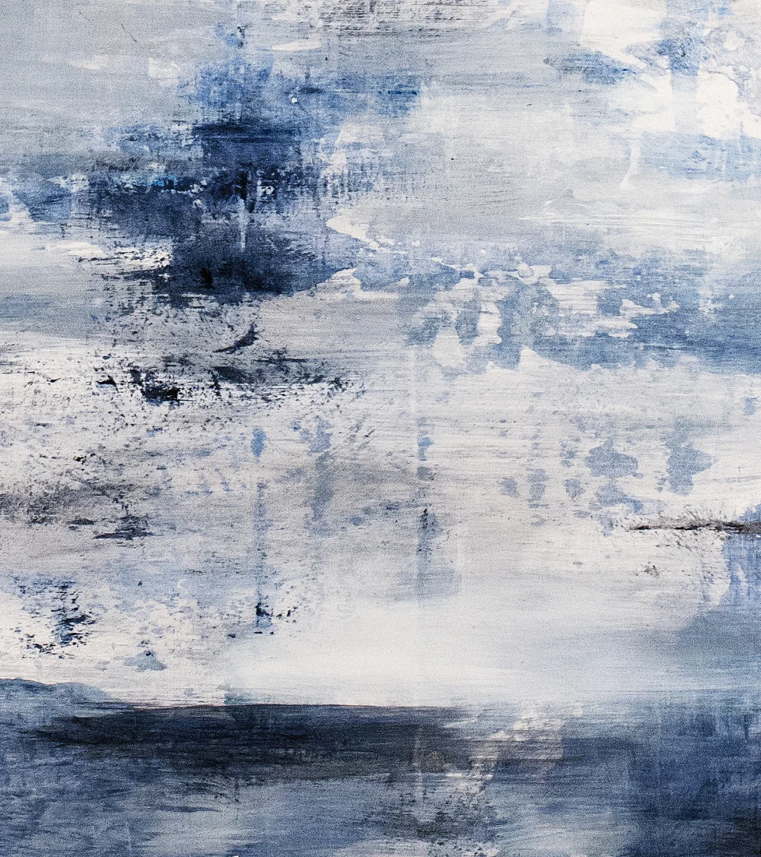Blue Gray (detail), oil on panel, 2014