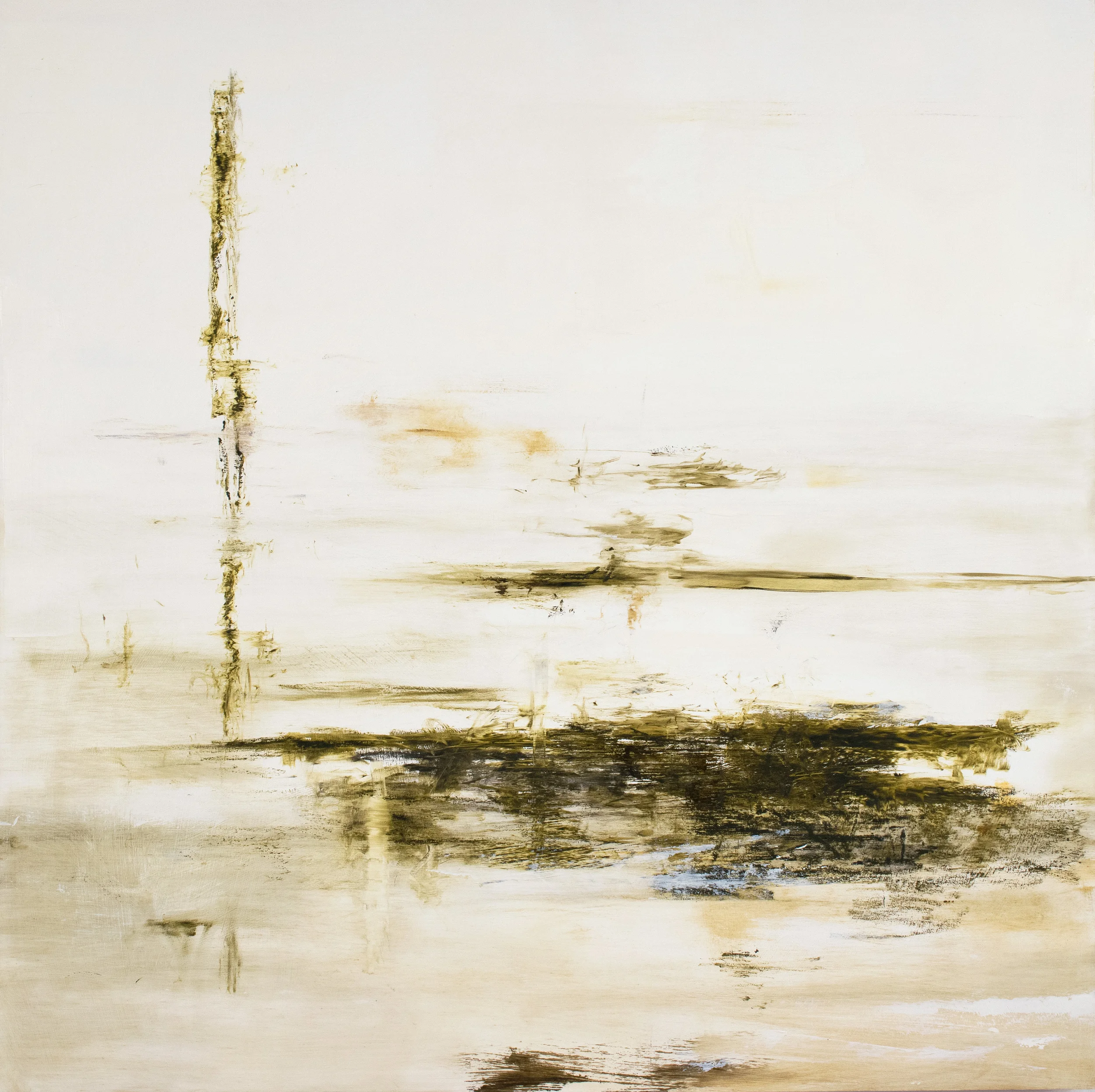  Being - Vertigo  2015  oil on panel  36" x 36" 