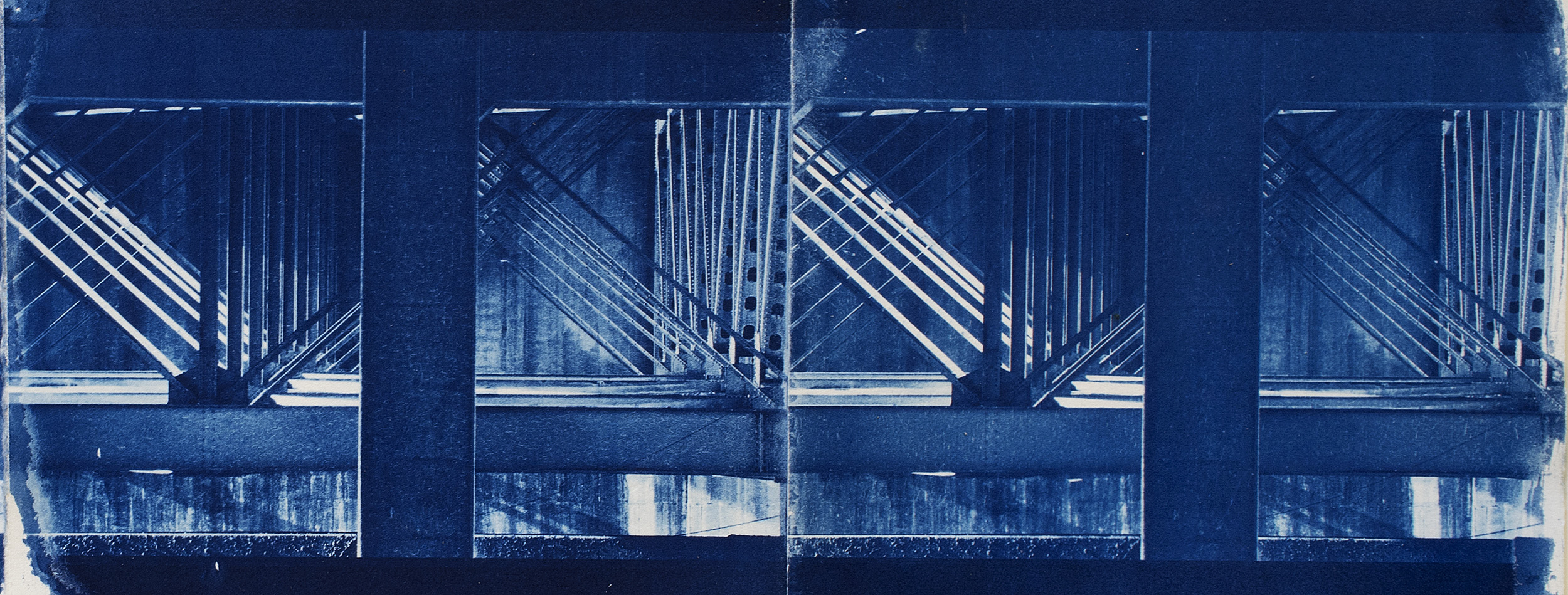  Double Triangle  2017  cyanotype on Lanaquarelle paper 