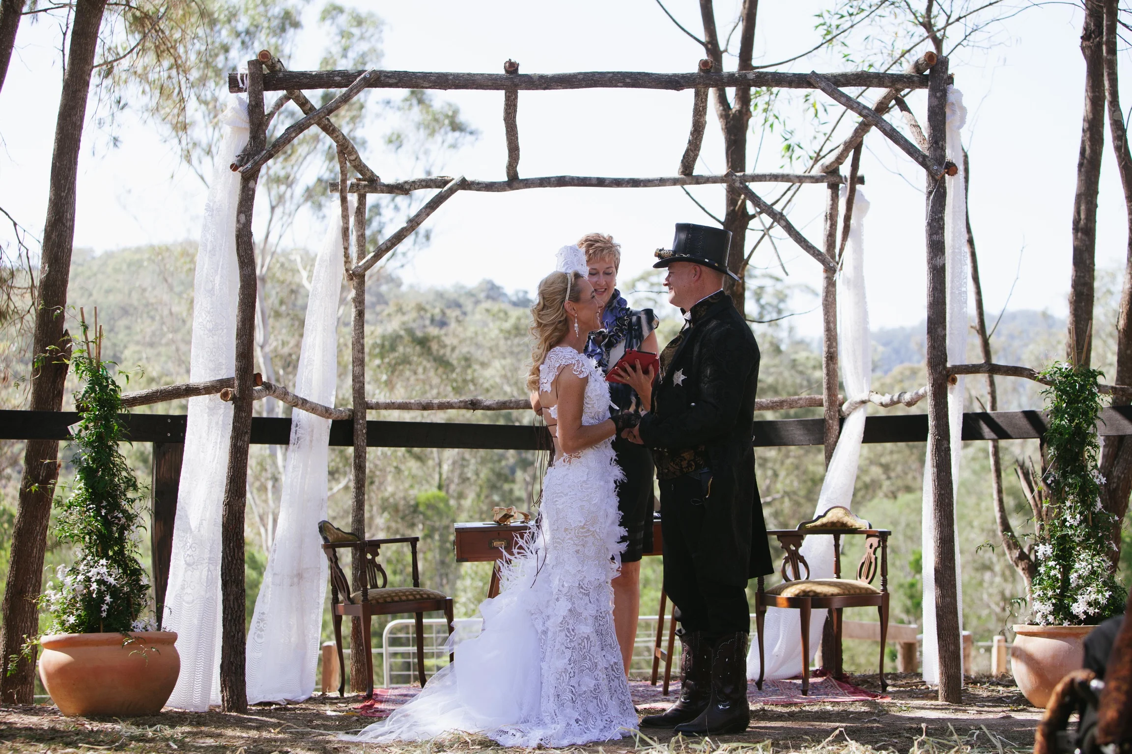 Cindy Padman - Real Bride - Bride Wearing Helena Couture Designs