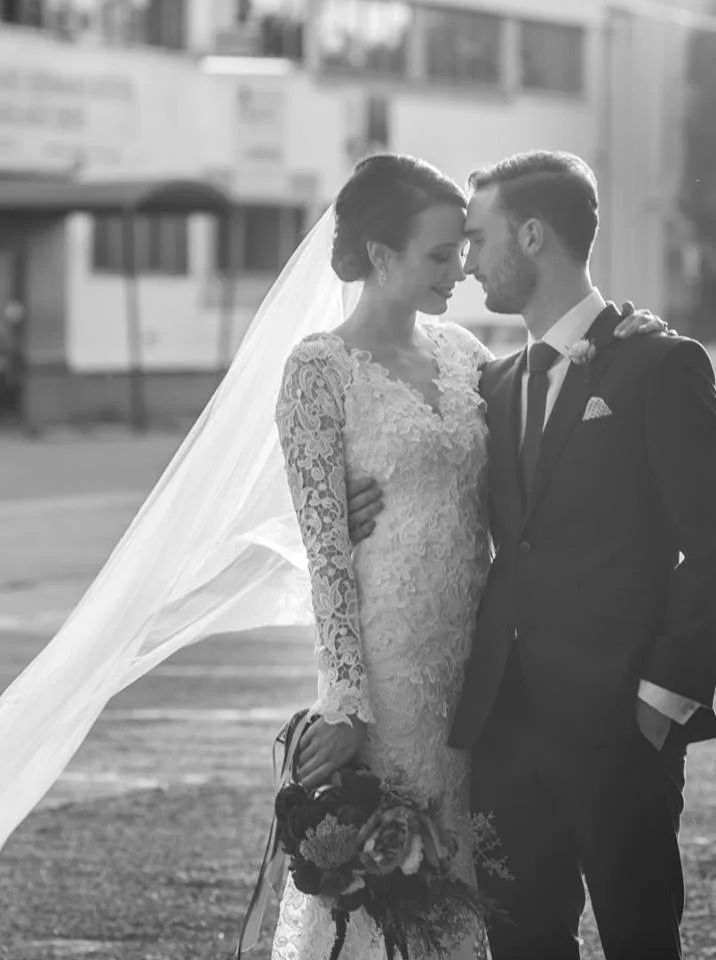 Congratulations Mr & Mrs Josh and Grace McVey! Wearing Wedding Dress by Helena Couture Designs