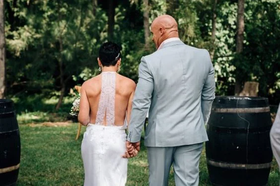 Congratulations Marcus & Nivek! Bride Wearing Wedding Dress by Helena Couture Designs