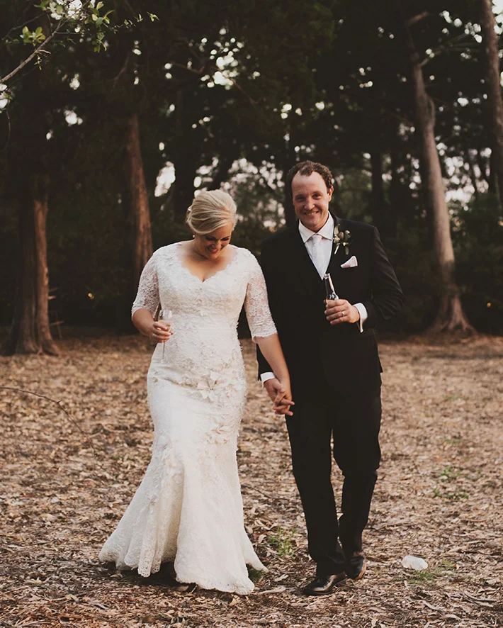 Real Bride Sam Cooper Wearing Helena Couture Designs