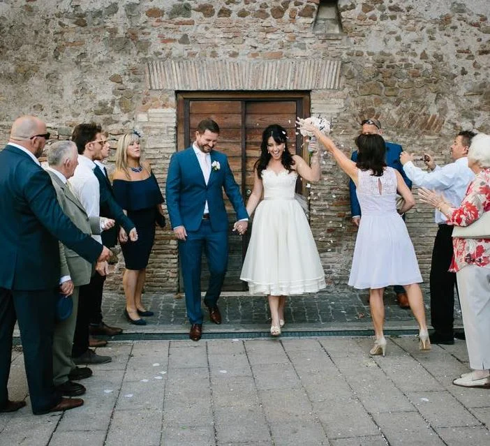 Jessica French - Real Bride Wearing Helena Couture Designs Wedding Dress