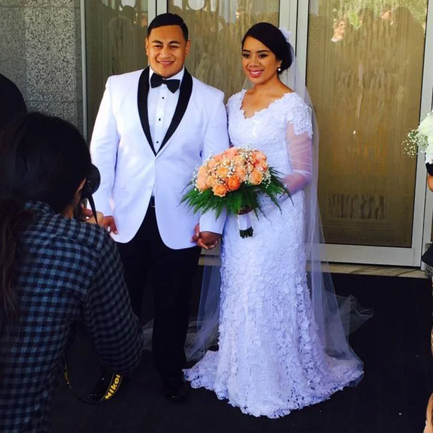 Vika - Real Bride Wearing Helena Couture Designs Wedding Gown