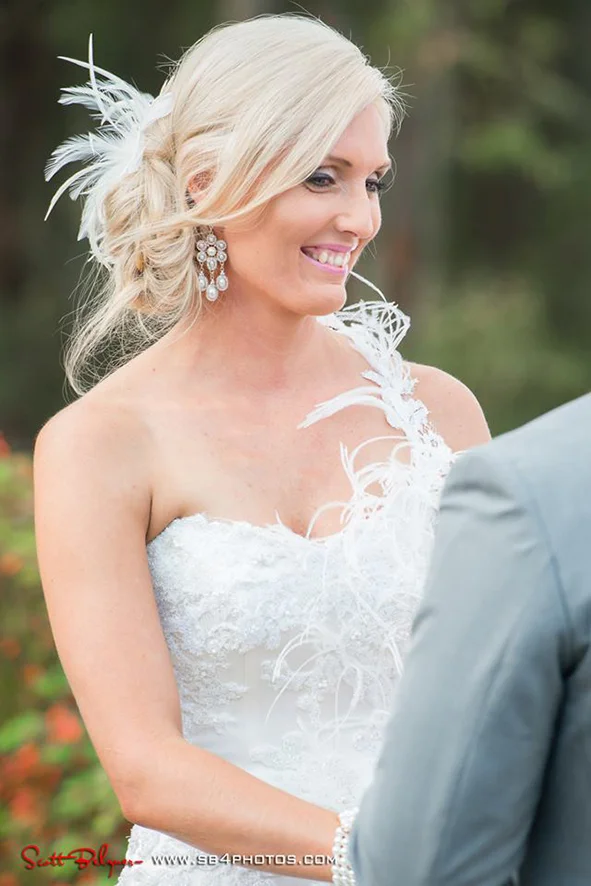Sandra Blake - Real Bride Wearing Helena Couture Designs