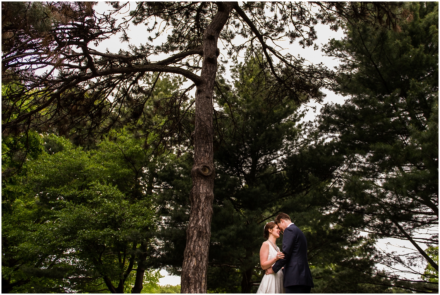bride and groom portrait