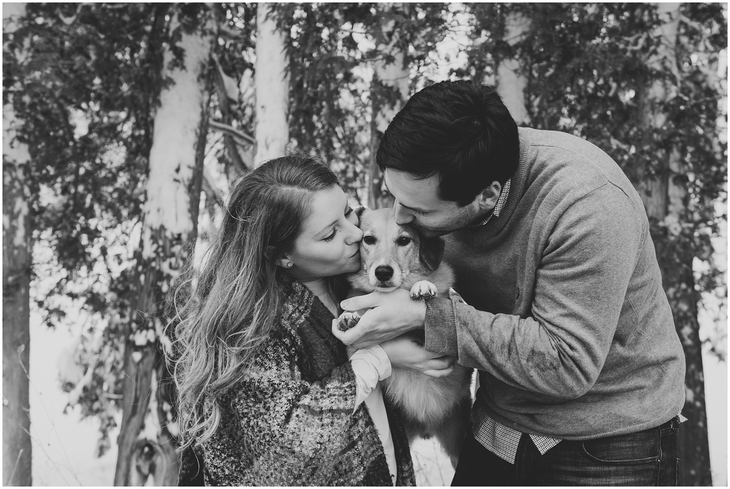 wedding photo with dog