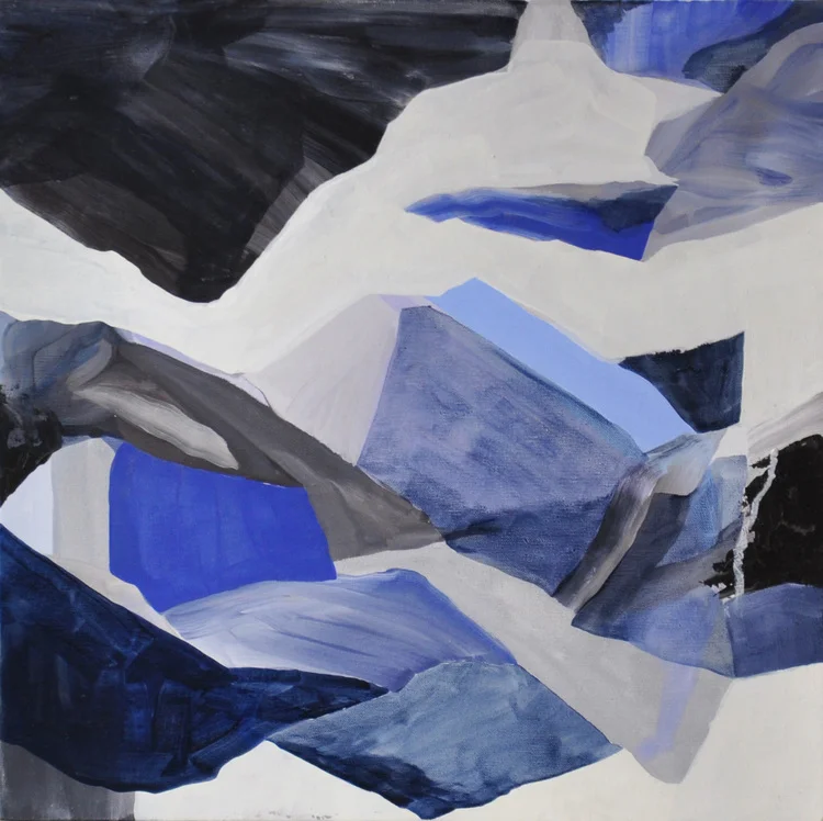 Untitled (Ranges), Oil on Canvas, 46 x 46 cm,