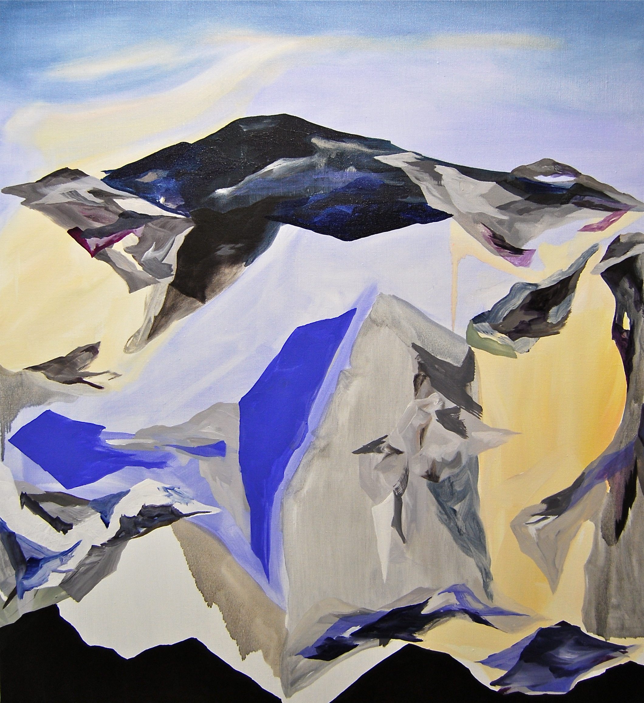 Rockridgeskyline, Oil on Canvas, 92 x 84 cm
