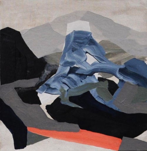 Untitled , oil on board 30 x 30 cm
