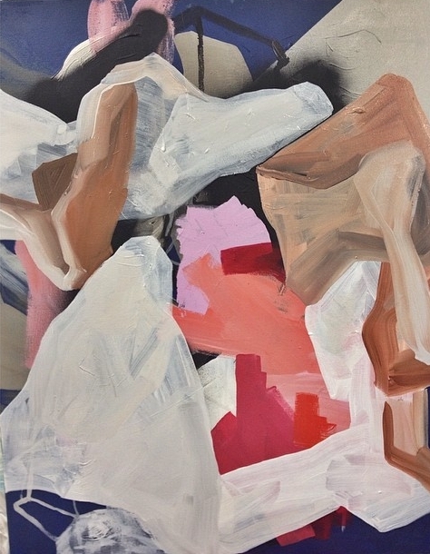 Untitled , oil and acrylic on board 60 x 40 cm