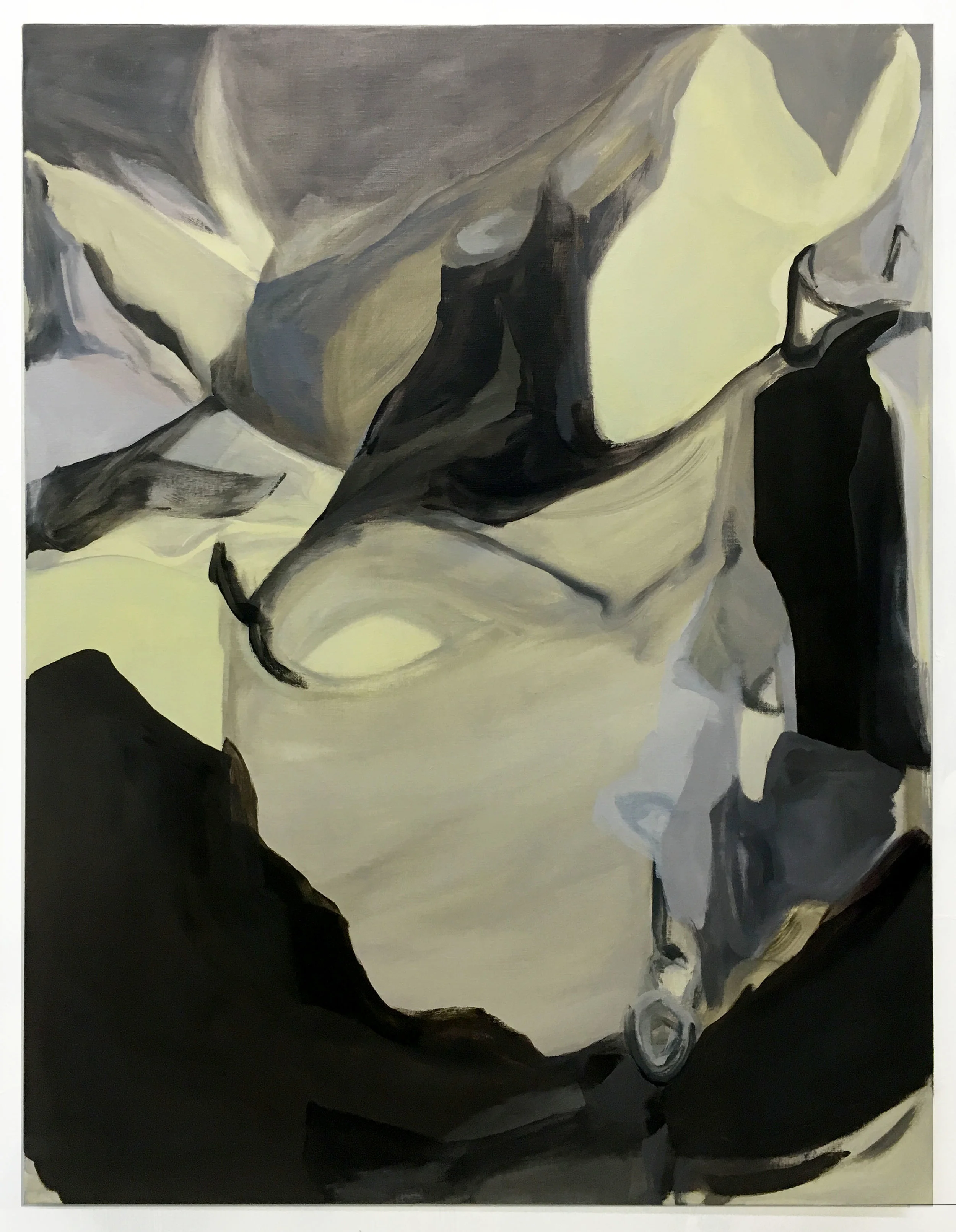 What Happened Here, Acrylic and Oil on Linen, 102 x 76 cm
