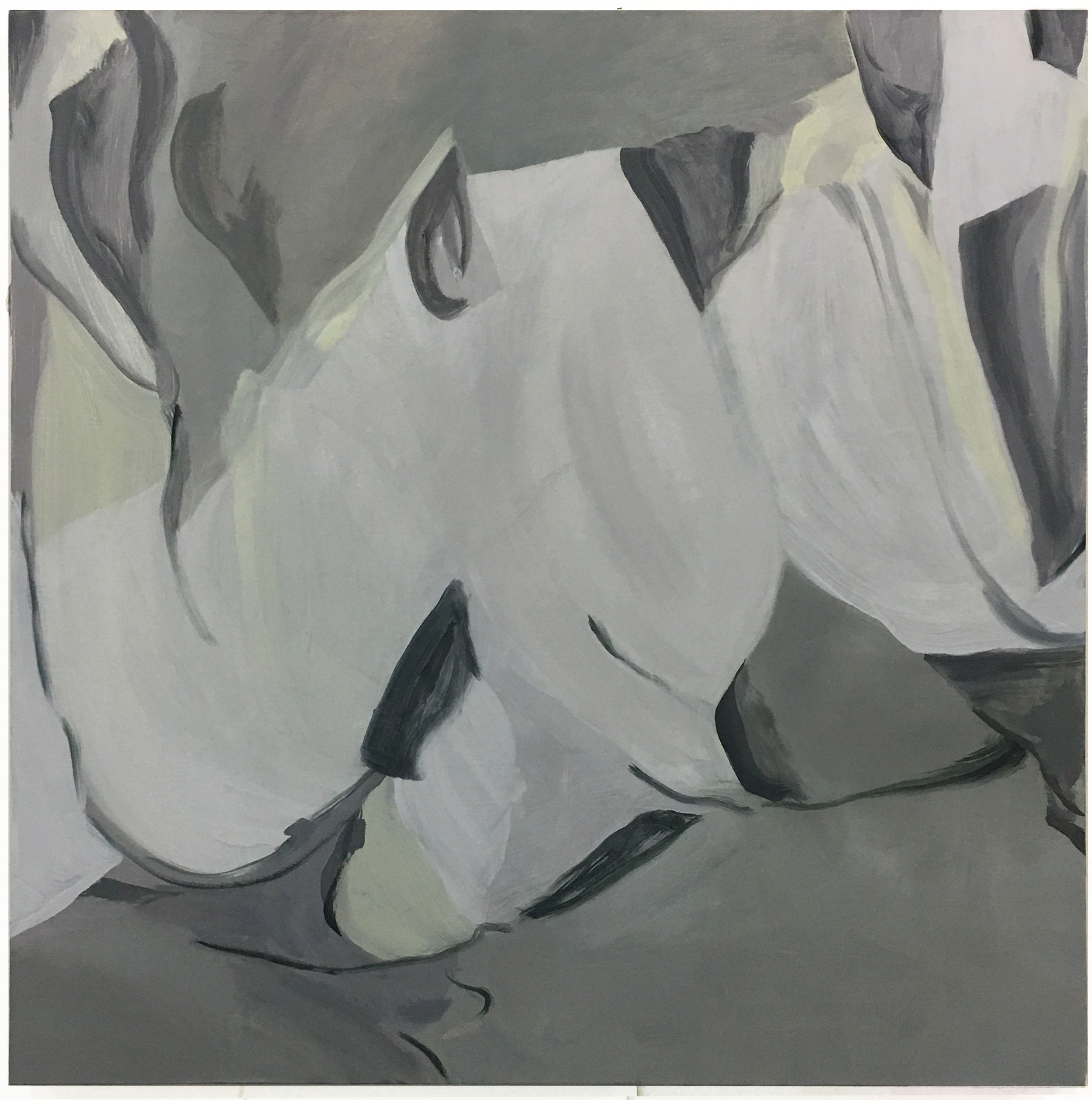 Looking Shape, Oil on Canvas, 92 x 92 cm