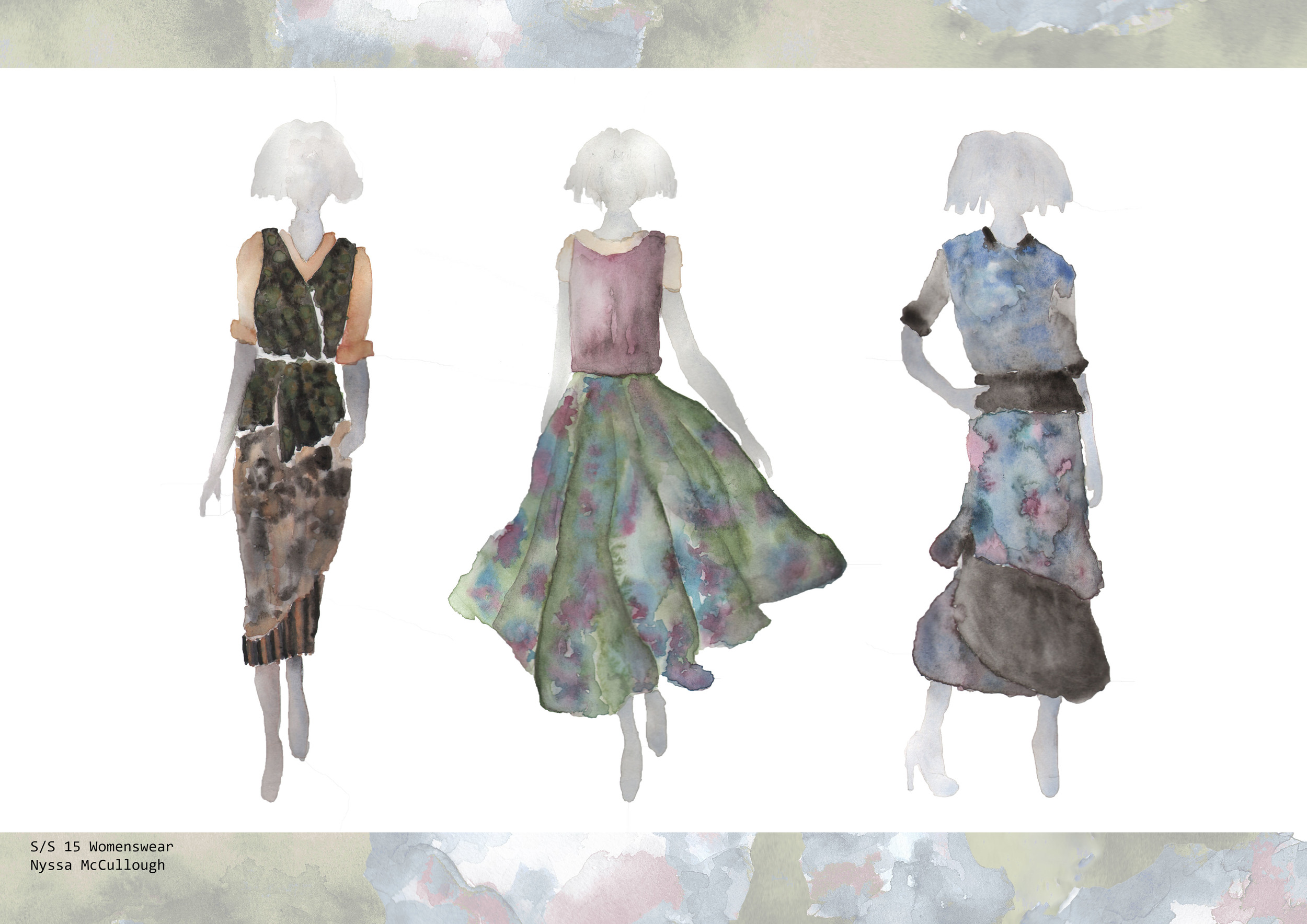 Fashion Illustrations for 'A Light Exists'