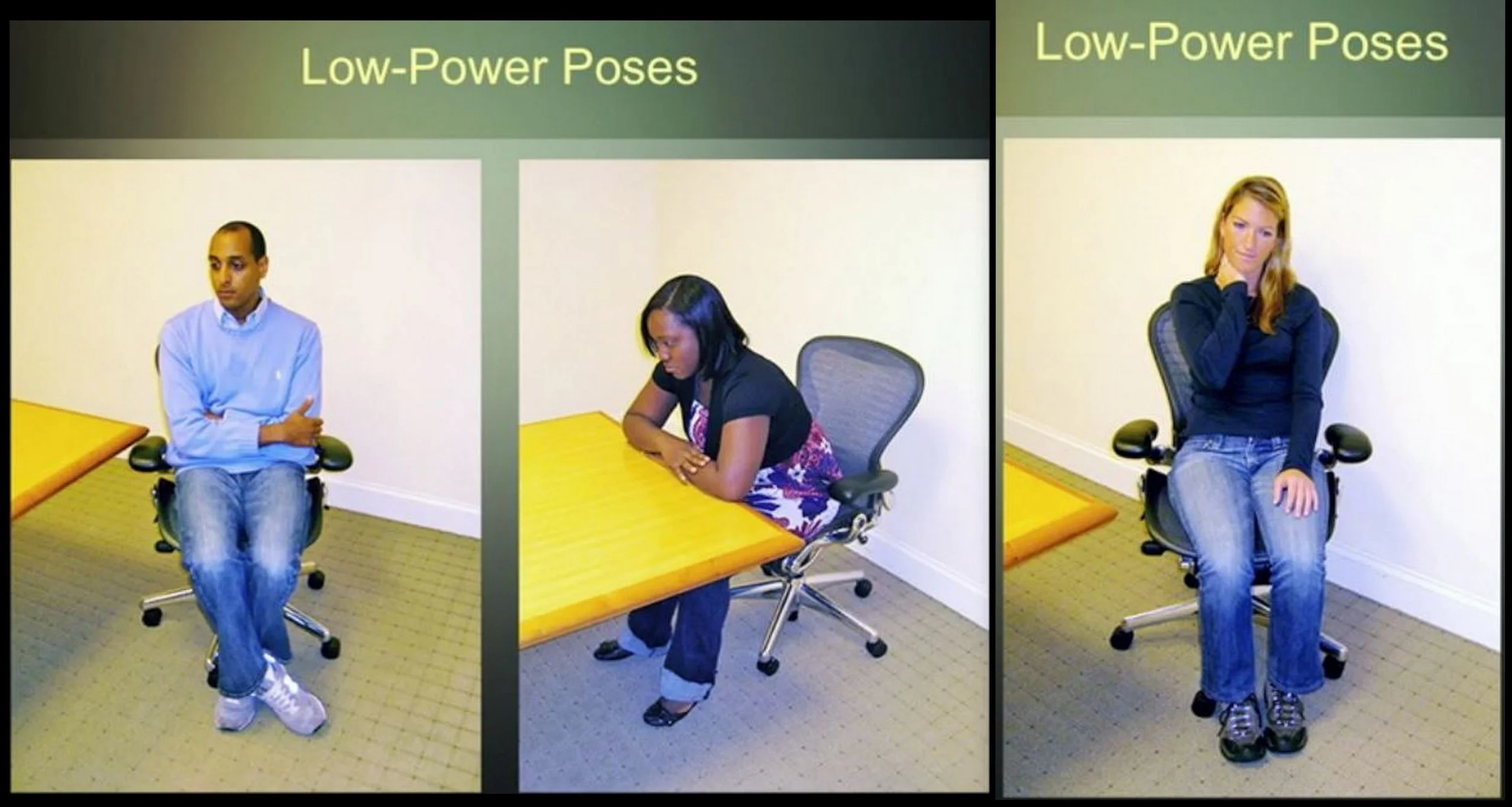  Subjects doing low power poses 