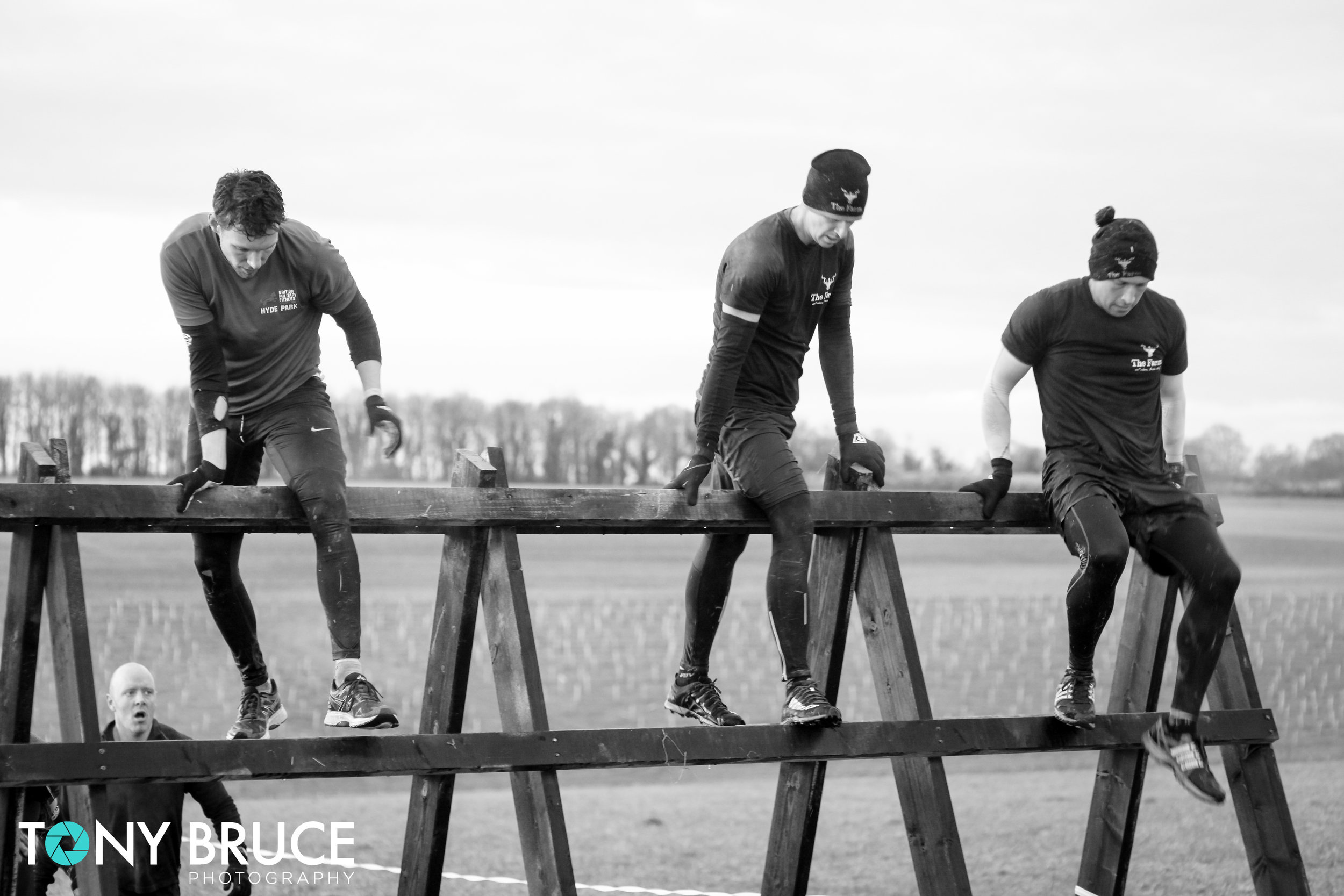 Obstacles such as this "fallen gate" were dotted around the course.