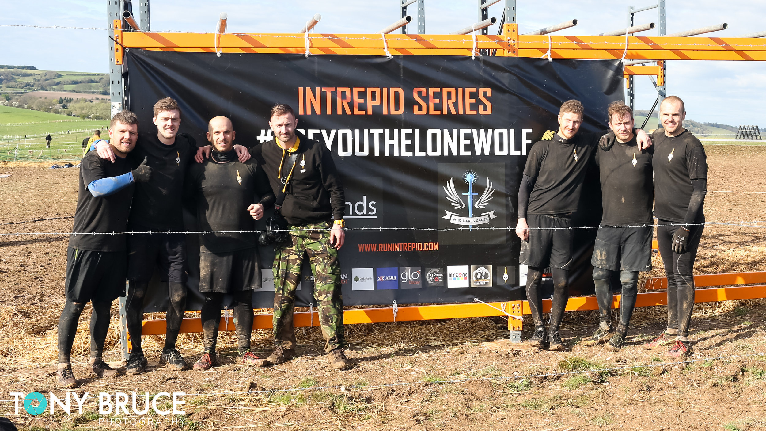 The DCF team pictured with myself.
