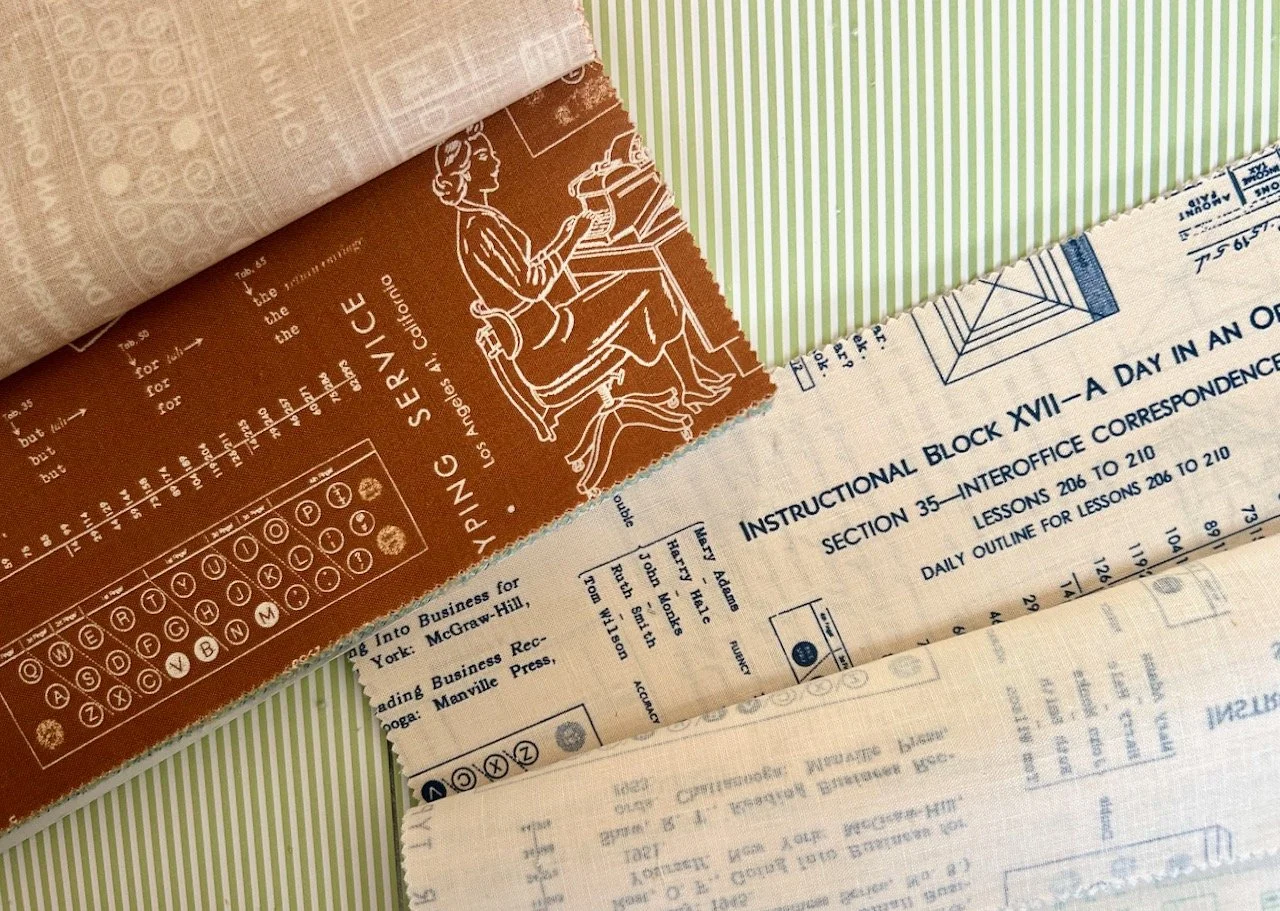 A closer look at one of each of the fabrics in the layer cake