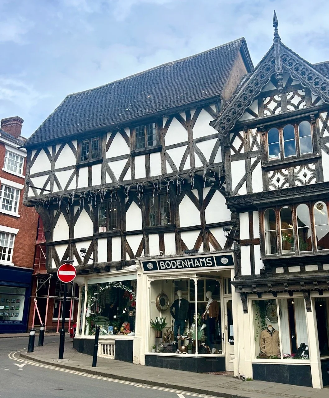 Bodenhams half timbered building in Ludlow