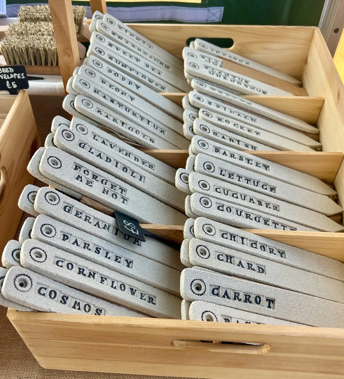 a box of crate labels