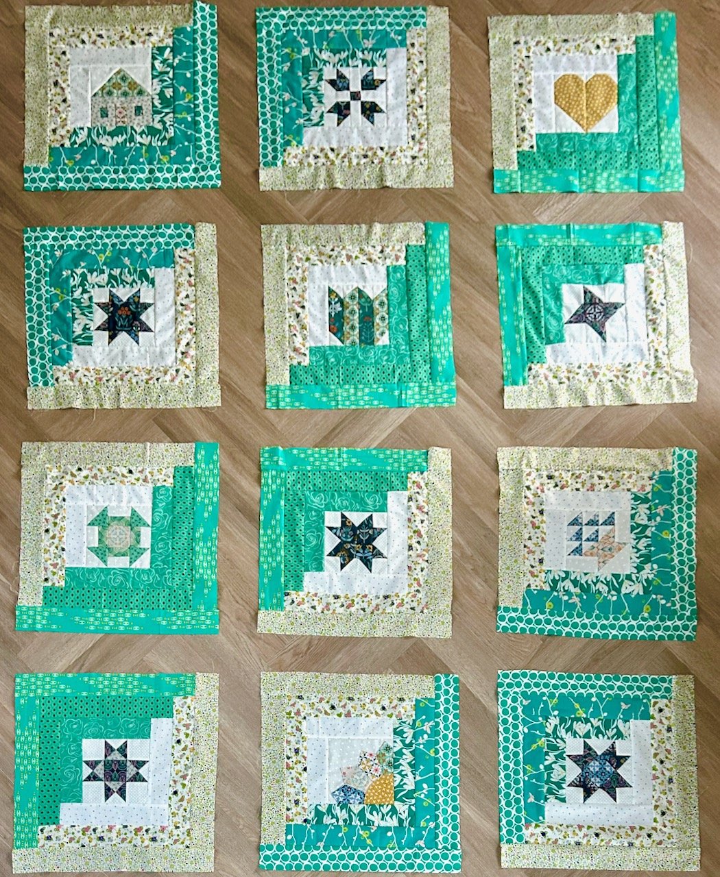 Twelve Mystery Blocks of the Month