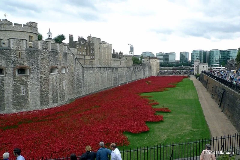 In August, looking towards the Thames