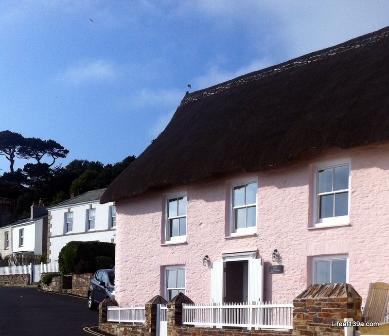 PRETTY PINK THATCHED COTTAGE