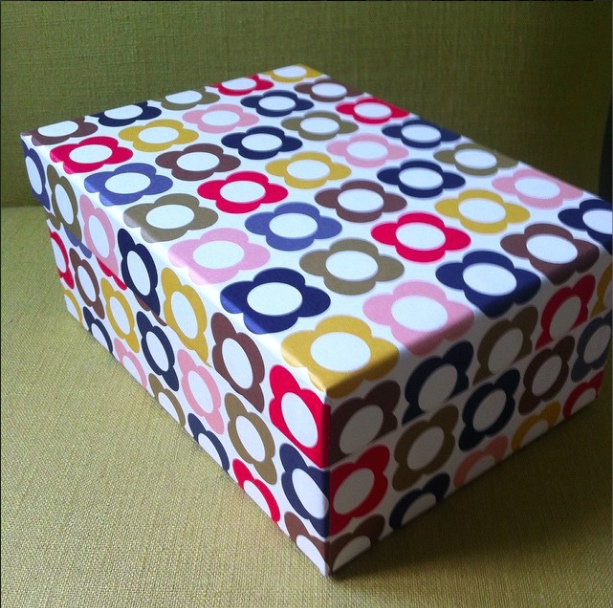 DAY 8: FLORAL, WAS A GIFT BOX NOW A STORAGE BOX