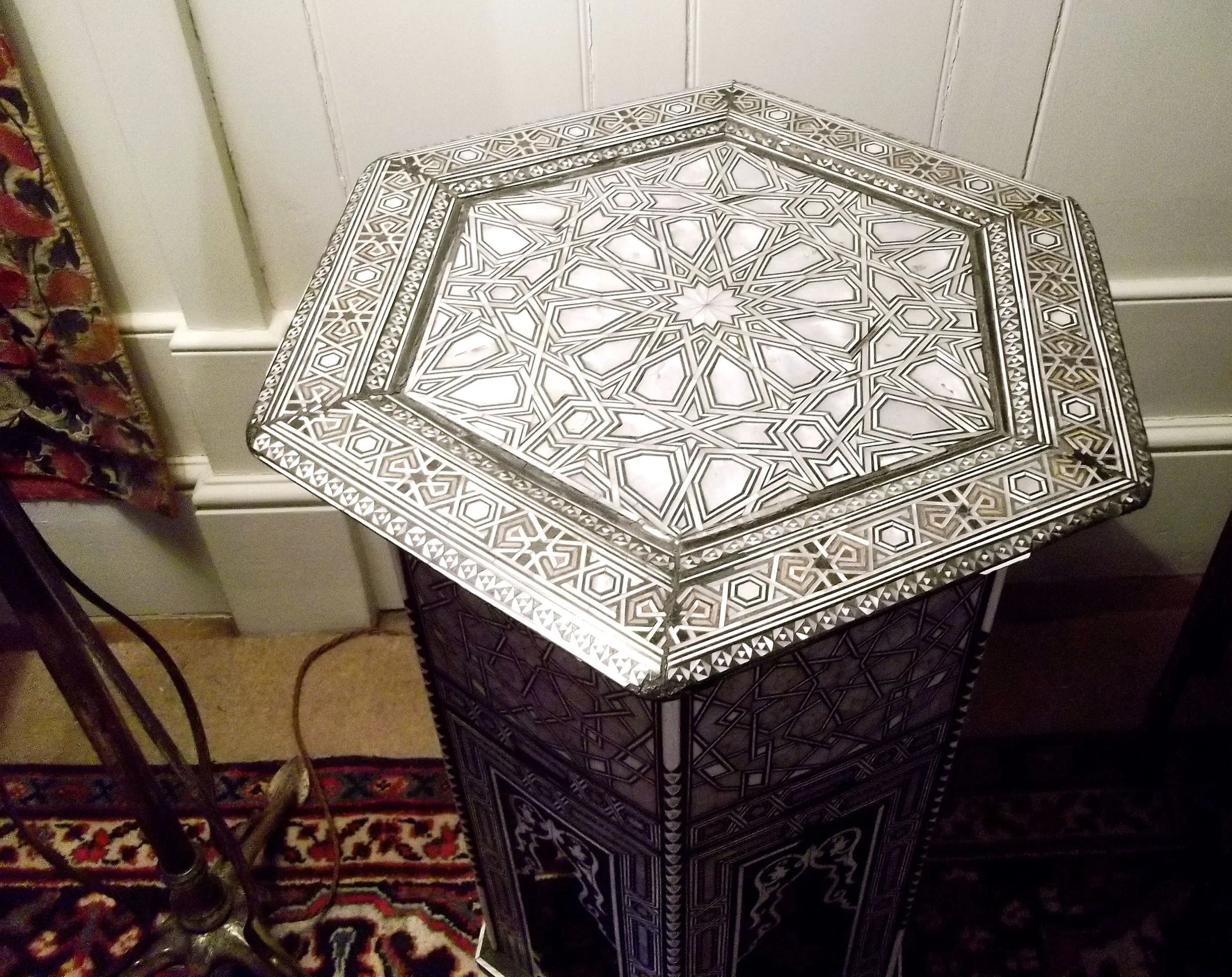 MOTHER OF PEARL SIDE TABLE
