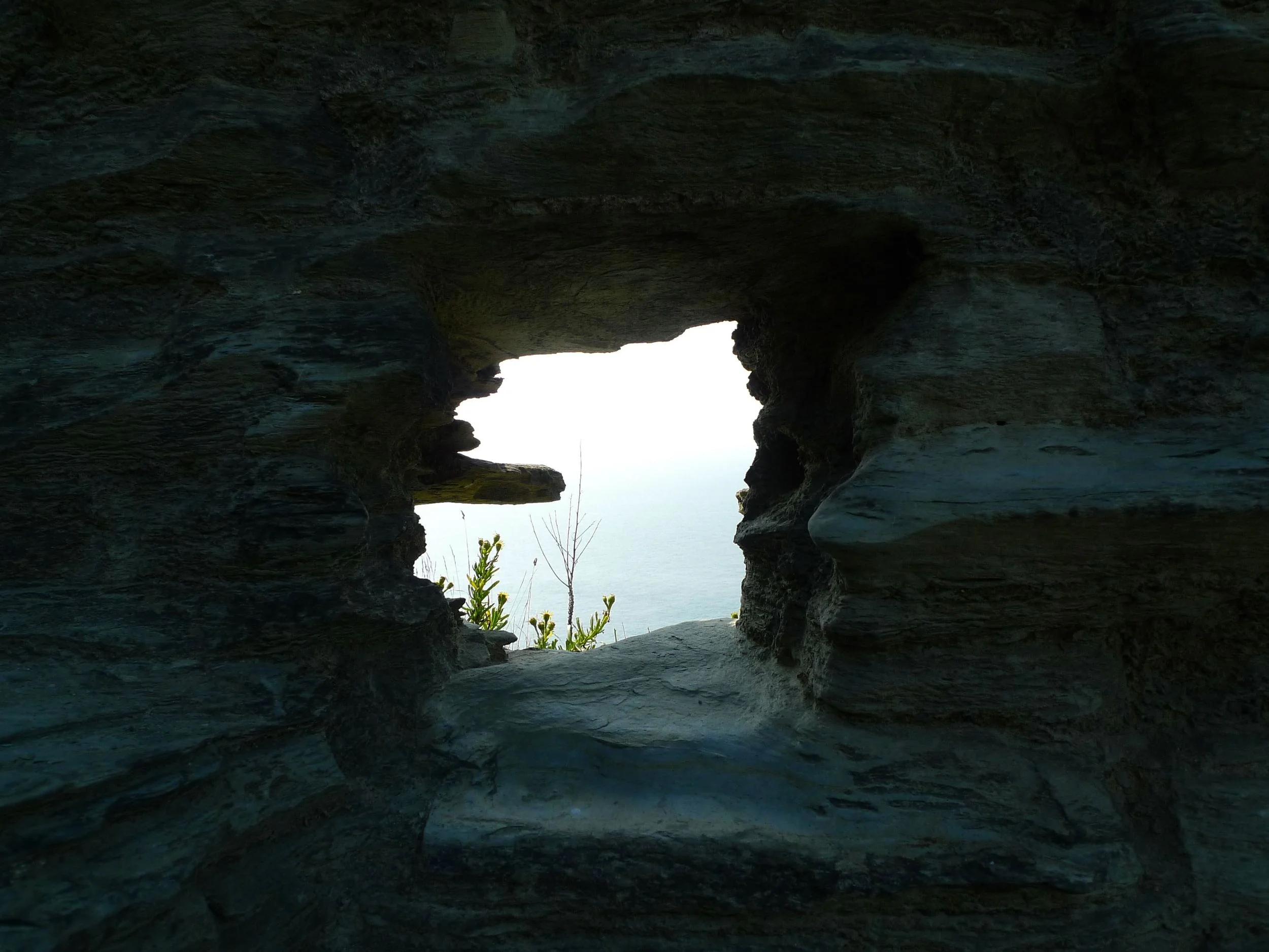 A window to the Cornish coast