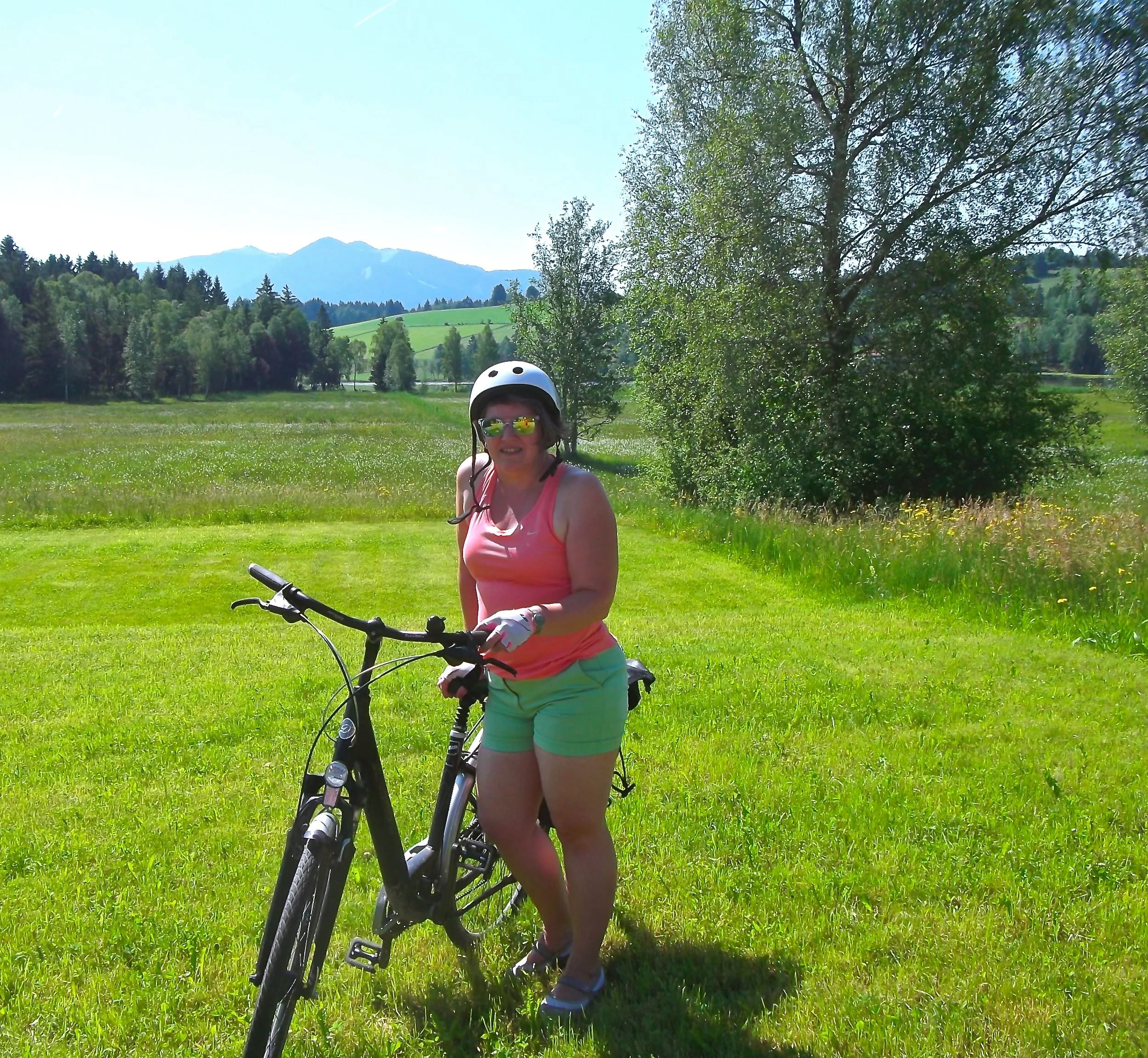 WITH MY HIRE BIKE IN BAD BAYERSOIEN