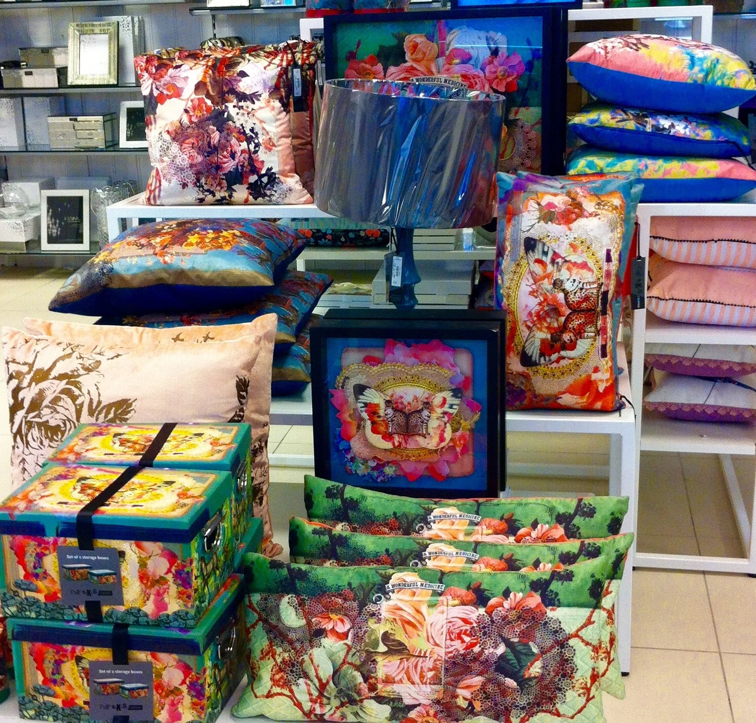 AND THERE'S FLORAL CUSHIONS TOO (DEBENHAMS)