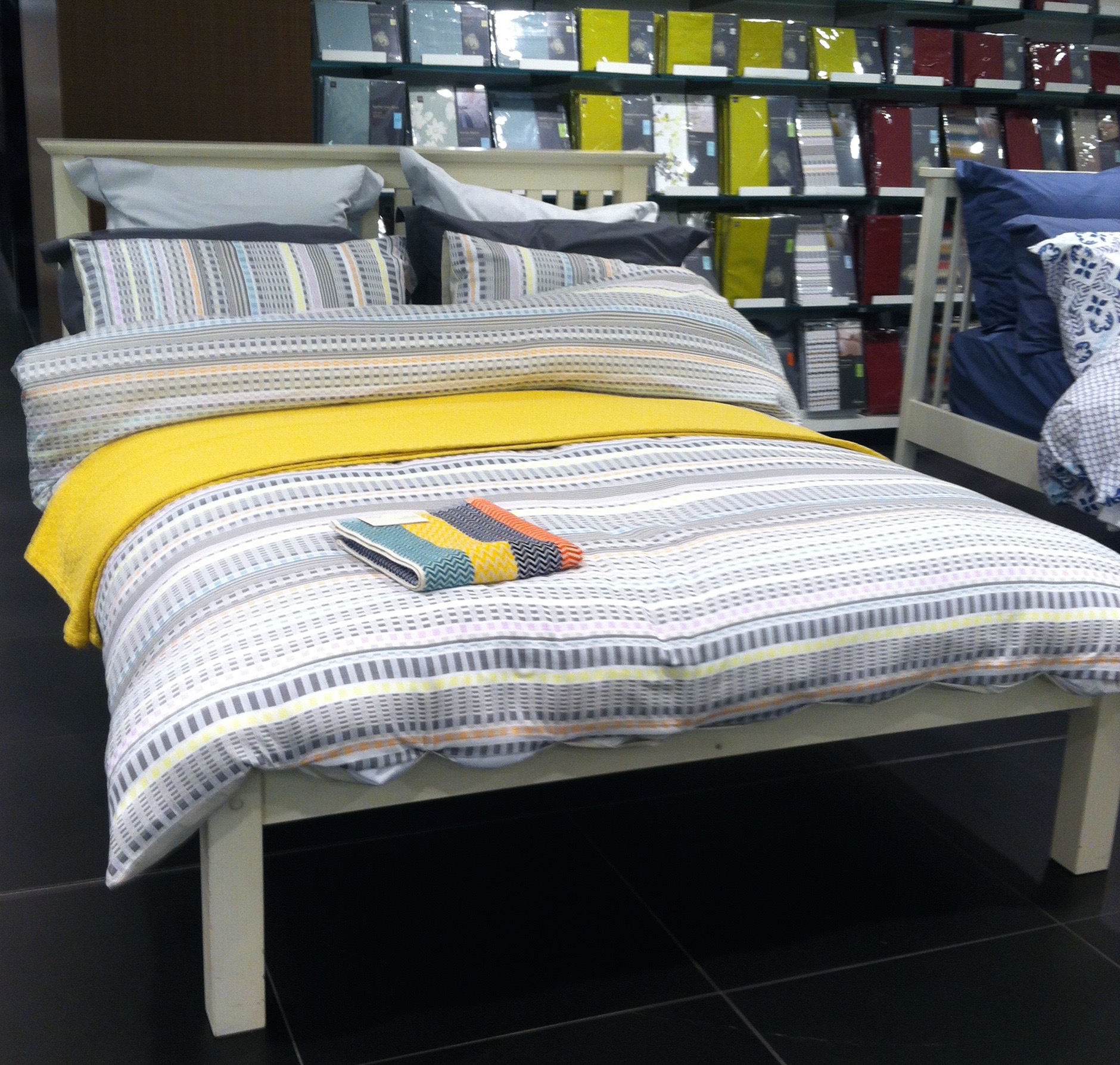 CALMING BUT STILL COLOURFUL BEDLINEN IN HOUSE OF FRASER