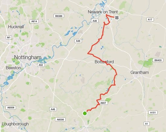 OUR ROUTE FOR DAY 2