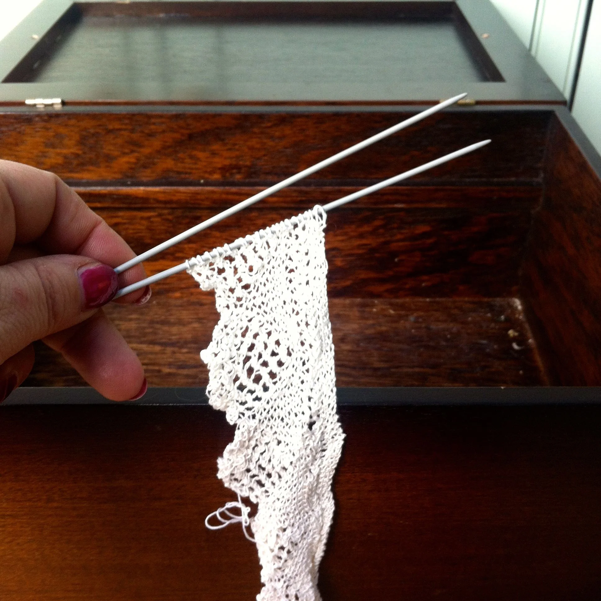 SOME UNFINISHED KNITTING