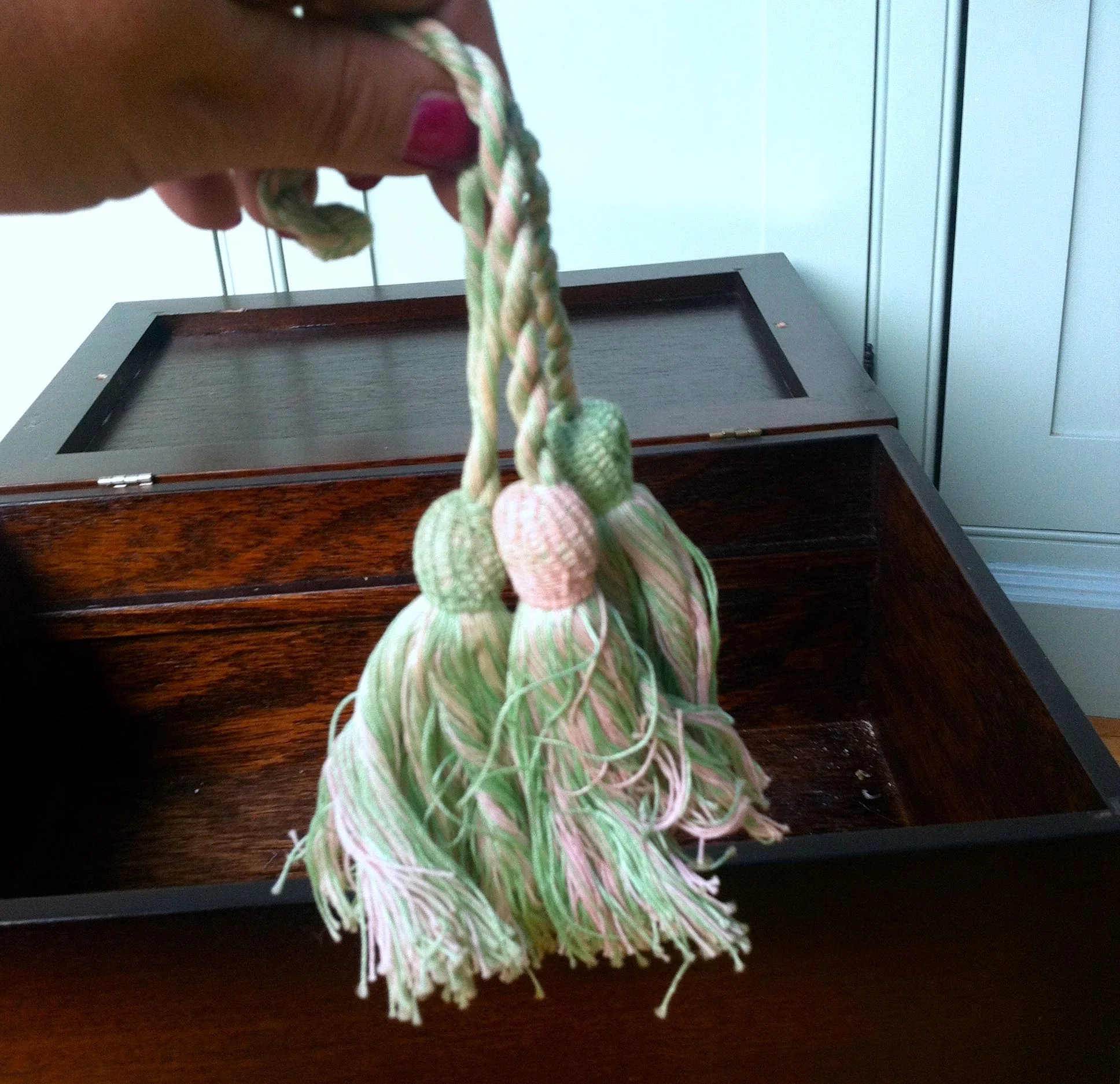 THREE HANDMADE TASSELS