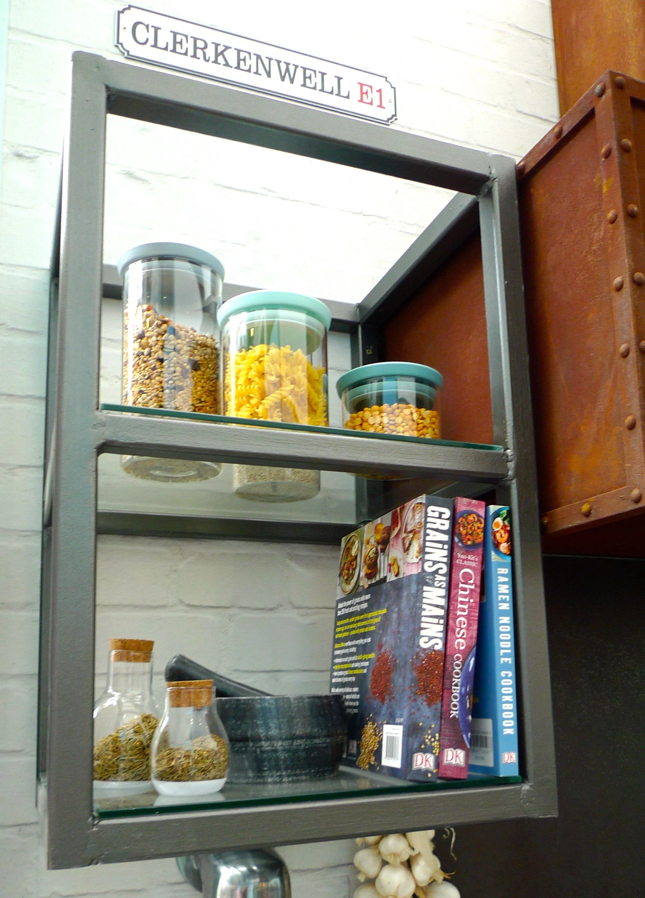 open shelf storage unit